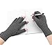 HUAD 2 Pairs Arthritis Compression Gloves Relieve Pain from Rheumatoid RSI Carpal Tunnel Joint Fingerless Gloves for Women and Men