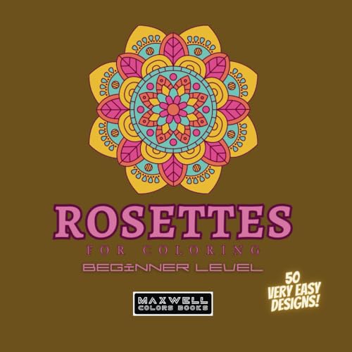 Rosettes, beginner level: Mandalas coloring book