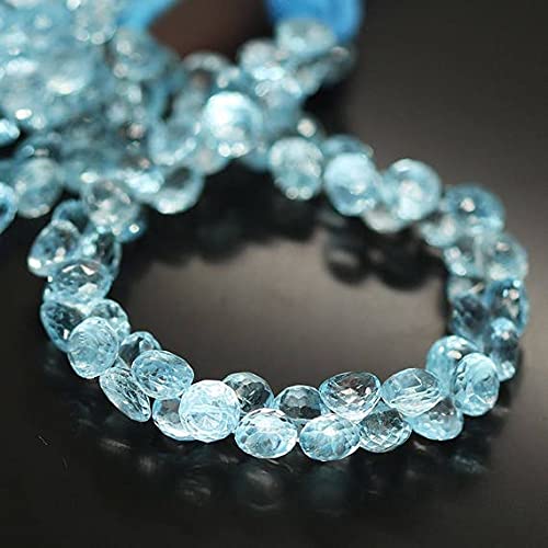 Perles en apatite bleue naturelle LKBEADS de haute qualité pour la création de bijoux artisanaux de luxe