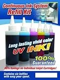 Ink Refill Set for (CIS and Refillable Cartridges for Epson Printers Using 98, 99 Ink : Artisan 700, 710, 725, 730, 800, 810 ,835, 837)