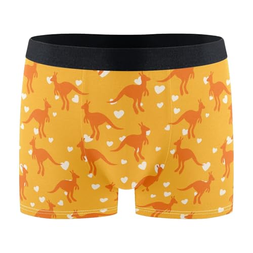 JHKKU Men's Kangaroo Boxer Briefs Moisture Wicking Soft Comfort Trunks Underwear M