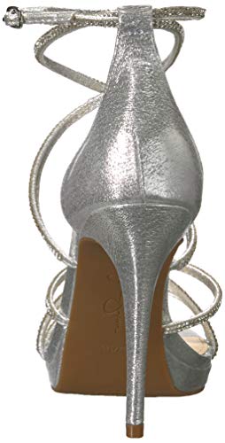 Jessica Simpson Women's Jaeya Heeled Sandal, Platinum, 8 M Us #TOP2