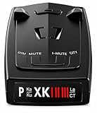 Radar Detector for Cars, Long Range Full-Band Laser Detection with Voice Alerts, False Alert Filter, City/Highway Modes, Windshield Mount, Black