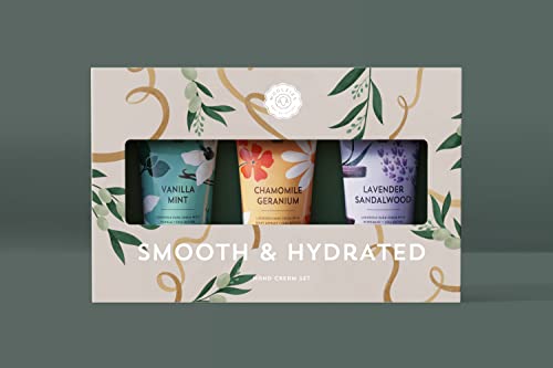 Woolzies Smooth & Hydrated Hand Cream Shea Butter Lotion Set of 3 | plant-based formula | Includes Vanilla Mint, Chamomile Geranium & Lavender Sandalwood | 3.3 fl oz image 5