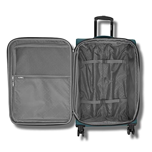 Image of Samsonite Saire LTE Softside Expandable Luggage with Spinner Wheels, Pine Green, 3-Piece Set (Carry On /Medium /Large)