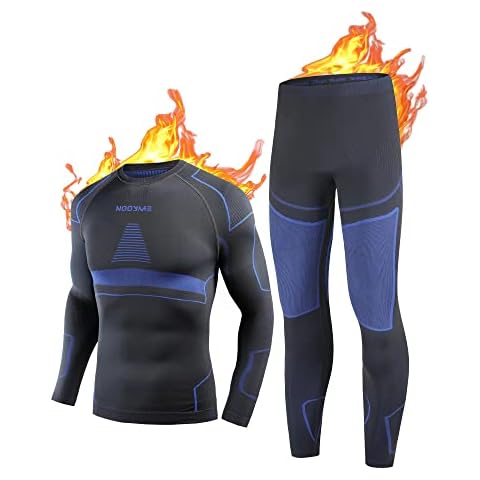 Thermal Underwear for Men Long Johns for Men, Base Layer Men for Cold Weather - Multi - Medium Cover