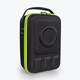 EVA Kameratasche für canon für eos R50 für r100 R6 Mark II für rebel T7, für stoßfest Schutzhülle mit Fächern für Objektiv und Zubehör, Schwarz 27x18x13cm(Green)
