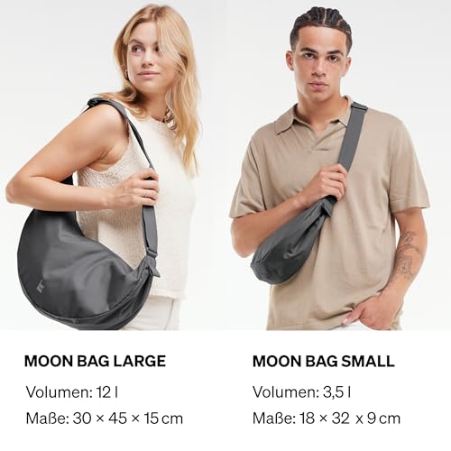 GOT BAG Moon Bag Small | Wasserfeste Umhängetasche Halbmond | Stylische Crossbody Bag mit verstellbarem Gurt