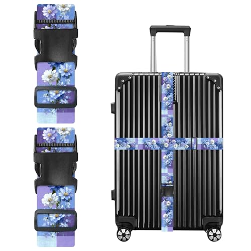 Image of Nuxovilar Luggage Straps Set for Suitcase 1.96x90.5in Polyester