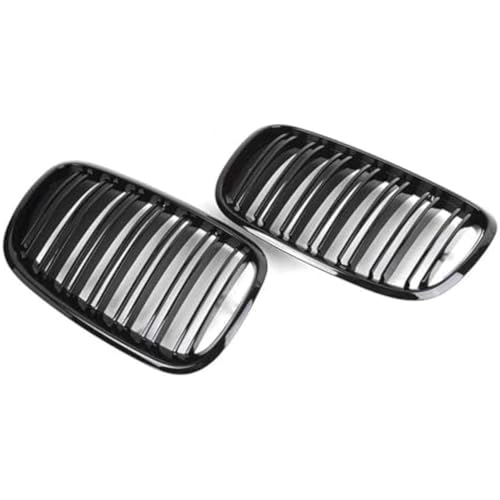 Calandre double lattes noir brillant pour grille de course avant X5 E70 X6 E71