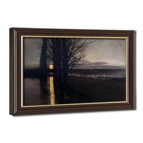 Poster Moonrise 1881 Stanislaw Maslowski tableau toile décoration murale suspendre 20x30