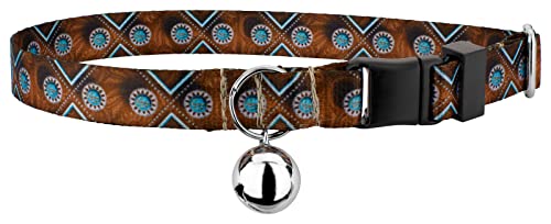 Country Brook Design Genuine Leather Cat Collar