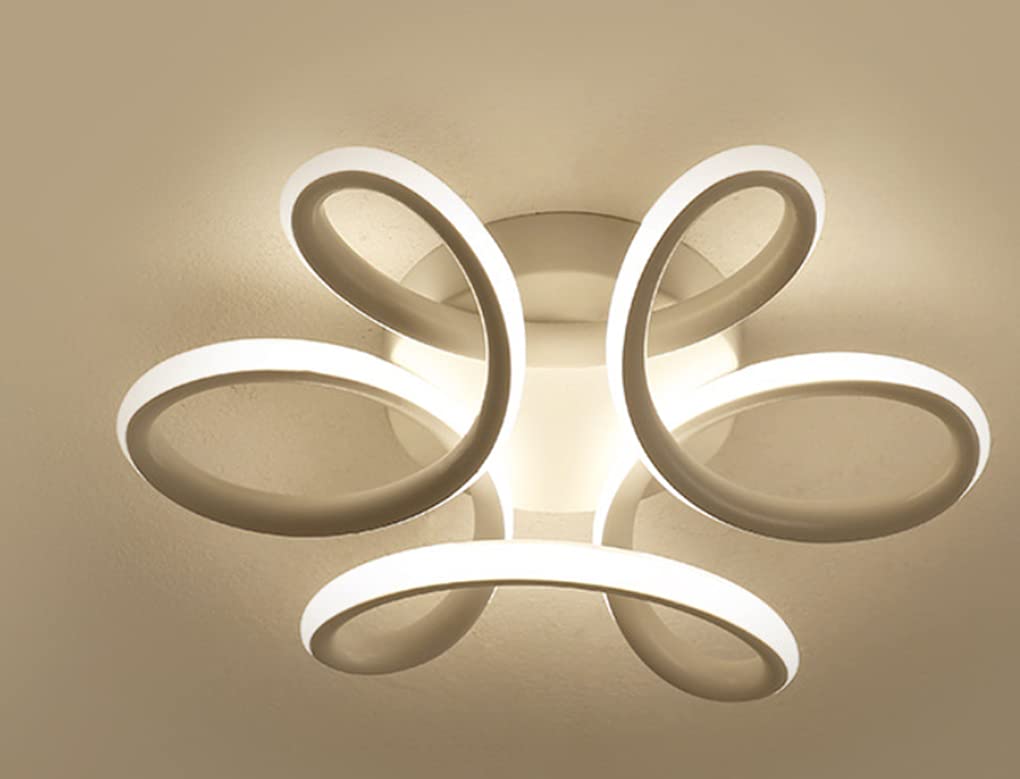 Lumière sans éblouissement avec le plafonnier LED fleur pour entrée sombre