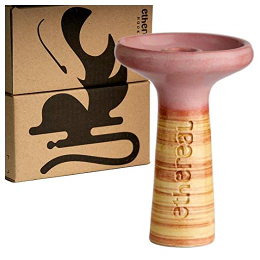 Cazoleta Ethereal Hookah - Cerámica Premium para Shisha - Rendimiento excelente - Compatible con cualquier Cachimba - Apta para usar gestor de calor - Fabricada en España - Única (Gummy)