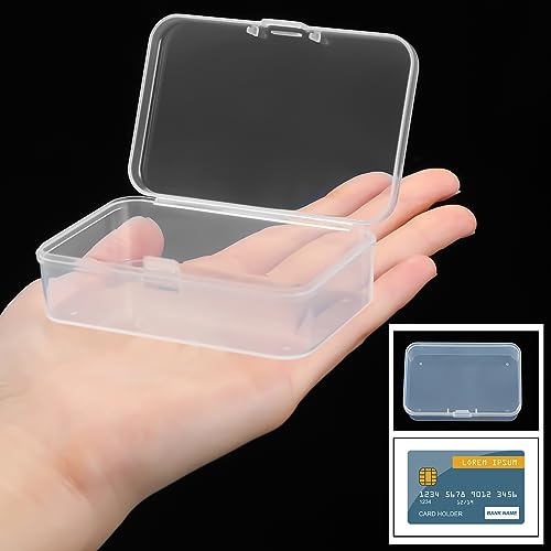 Image of Blulu 13 Pieces Small Bead Organizers Plastic Bead Storage Containers with Lids Mini Clear Storage Cases Transparent Craft Boxes for Jewelry Diamonds DIY Art Craft Accessory(3.3 x 2.2 x 1 Inch)
