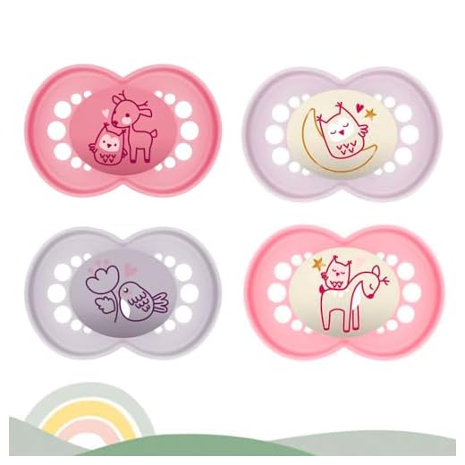 'MAM Day & Night//Skin 16 Mix//Lot de 4//Soft Silicone Sucette 6 + 2 Ster ilisi Ertra Port Boîtes