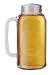 Barbuzzo Mason Beer Stein (Half-Gallon) - the Perfect Gift for Your Favorite Beer Lover - Authentic Vintage Mason Style Look - Durable Construction to Last for Many Years - Holds 64 Ounces