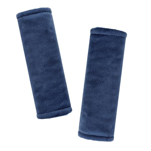 GFU Car Seat Strap Pads for Baby, Soft Shoulder Pads for Comfort, Reversible Seatbelt Covers for Kids, Perfect for Baby Car Seat, Stroller, Swing, High Chair, Size: 6.5 x 6.5 inch, Blue