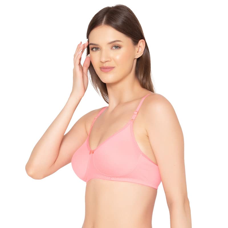 Image of Groversons Paris Beauty Women's Pack of 2 Seamless Non-Padded, Non-Wired Bra (COMB09)