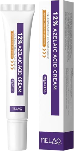 12% Azelaic Acid Face Cream with Niacinamide 20g - Blemish-Reducing & Skin Tone Evening Brightens Dull Skin Gentle for All Skin Types