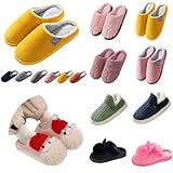 Zapatillas de estar por casa para mujer, cálidas y cálidas, cómodas y modernas, zapatillas de fieltro versátiles, zapatillas de otoño, ligeras, para ocio, deportes y uso diario, Rosado Mujer1, 38