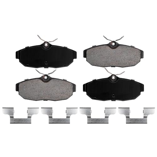 Image of Detroit Axle - Rear Brake Pads for Ford 2005-2011 Mustang