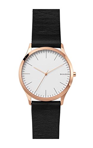 SKAGEN[XJ[Q] skw1102 Jorn Black Leather Watch and Vinther Leather Bracelet Box Set ubNU[ uXbgZbg SKW1102 rv [sAi]