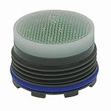 Neoperl 13 0240 5 Economy Flow PCA Cache Perlator HC Aerator, Tiny Junior Size, 1.5 GPM, Green/Clear Dome, Honeycomb Screen, Aerated Stream, M18.5 x 1 Threads, Plastic, 0.561