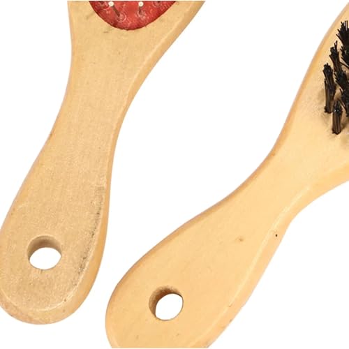 Escova Para Pet de Madeira Dupla Face com Bolinhas 18cm ou 21cm - Pente Ideal para Cães e Gato (23cm