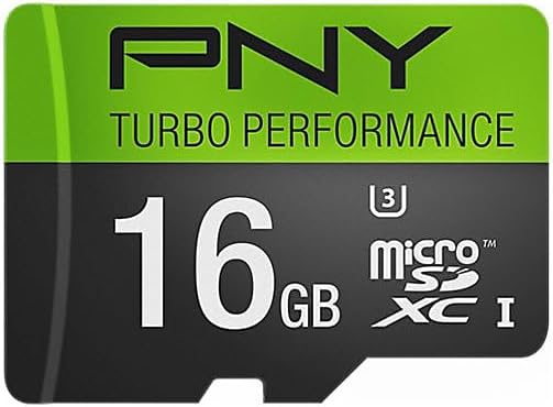 PNY U3 Turbo Performance 64GB High Speed MicroSDXC Class 10 UHS-I, up to 90MB/sec Flash Card (P-SDUX64U390G-GE)