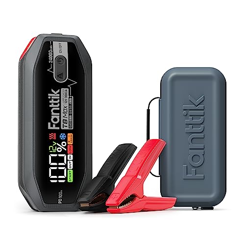 FANTTIK T8 MAX 3000 Amp Jump Starter and Fanttik T8 MAX Portable EVA Protection Case