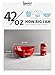 Sweese 104.104 Porcelain Bowl - 42 Ounce for Cereal, Salad and Popcorn - Set of 1, Red