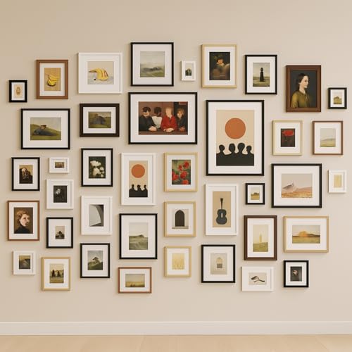 4x4 Oak Wood Picture Frame - 4"x4" Photo Frame, 4x4 Picture Frame Wood, Natural Solid Wooden Picture Frames for Wall Art Photo and Prints(3 Pack, White)