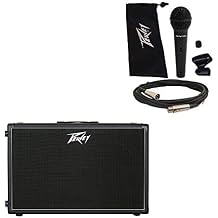 Peavey 212-6 Electric Guitar Cab Dual 12" Speaker Cabinet w/Mic Stand Cable