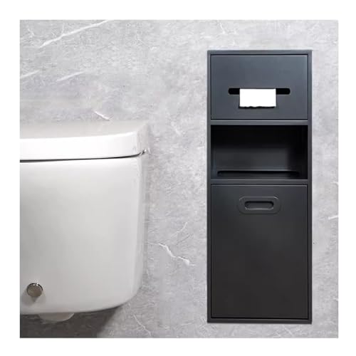 Étagère de douche encastrée en acier inoxydable niche de salle de bain noire moderne