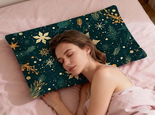 Housse de coussin vert 60x80cm velours taie oreiller rectangulaire