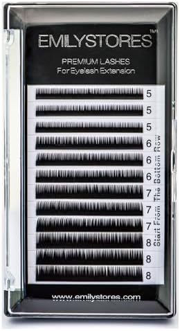 Bottom Lash Extension Eyebrow Eyelash Extensions Under Lower False Lashes Mixed J Curl 0.10mm Length 5mm 6mm 7mm 8mm In One Tray image 5