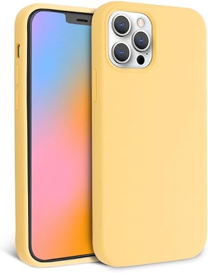 FELONY CASE – Capa amarela pastel para iPhone 12 e iPhone 12 Pro – Capa de  telefone de