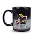 BeneU One Piece Luffy Changing Coffee Mug Heat-Sensitive Reactive Ceramic Cup Coffee Mug