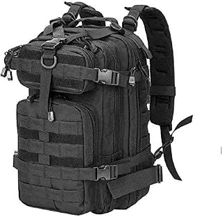 MultiPurpose Salute Military Tactical Backpack Army 3 Day Assault Pack Molle Bugout Bag Rucksack (Black) - Multipurpose Go