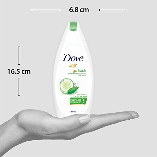Image of Dove Go Fresh Nourishing Body Wash, 190 ml with (Free Loofah)