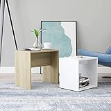 Su diseño contemporáneo convierte este set de mesas apilables en un aporte elegante para tu salón, dormitorio u oficina