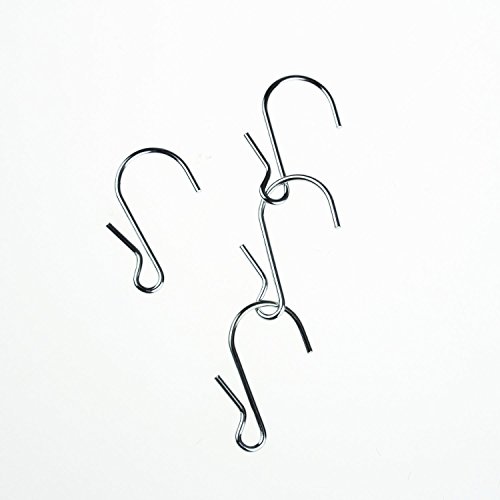 Ljy 50 Pieces Clip Type Pot Rack Hanging Grid Hooks S Shaped Metal Hangers With Plastic Storage Box For Kitchen Bedroom Office Wire Shelving Pegboard #TOP3