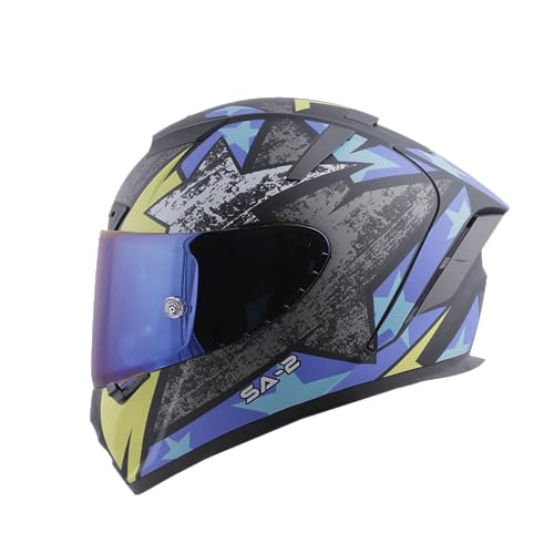 Image of Steelbird SA-2 Star ISI Certified Full Face Graphic Helmet