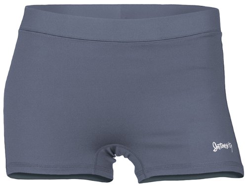 Intensity Women’s Fashion Ace - 2 ½” Volleyball Compression Shorts, Gunmetal, Xx-Small #TOP6