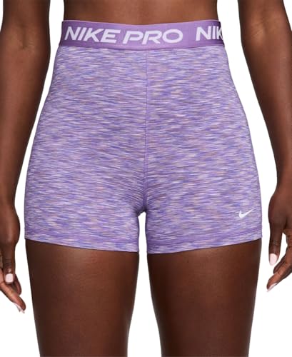 Nike Short Pro Spacedye femme framboise noire short de sport 7,6 cm