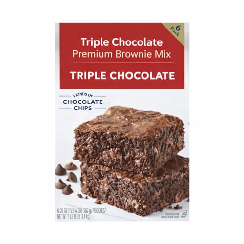 Triple Chocolate Premium Brownie Mix with 3 Kinds of Chocolate