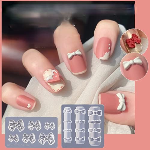 Sunfairy 26 Stück/Set von Silikon-Nagelkunst-Formen, Schleife, geschnitzte Nägel, Kristall-Gelee, Nagelschmuck, 3D-Harz… – Bild 6