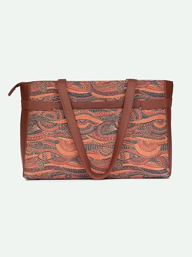 Image of ZOUK Urban Escape Bag | Stylish Vegan with Laptop Compartment, Trolley Sleeve & Anti-Theft Pocket |