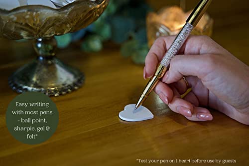 Wedding Guest Book Alternatives | Drop Top Frame 85 Hearts | Large Photo Insert | Unique Guestbook Alternatives Baby Shower | Guest Book Alternatives Birthday Party | Retirement | Funeral Guest Book #TOP4